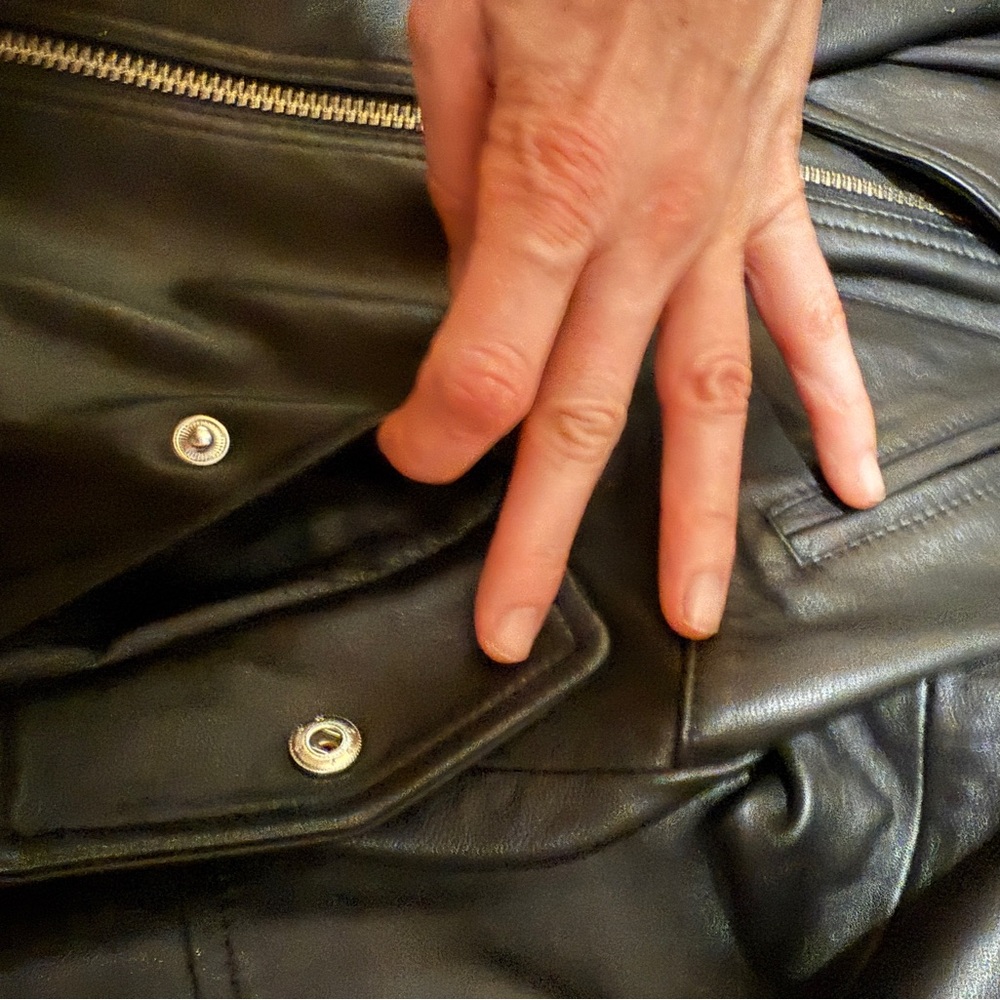 CAbi Black Leather Motorcycle Jacket - Picture 5 of 7